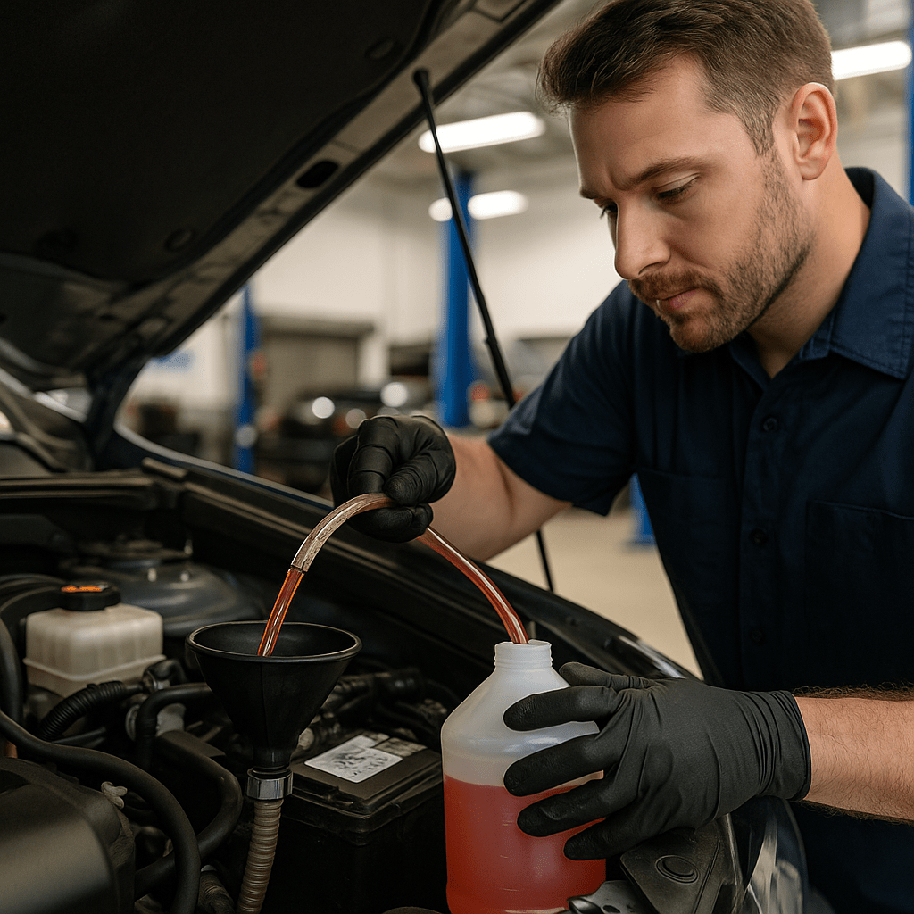 radiator flush West Palm Beach, coolant flush Florida, prevent overheating, Mobil 1 Lube Express, Florida car maintenance