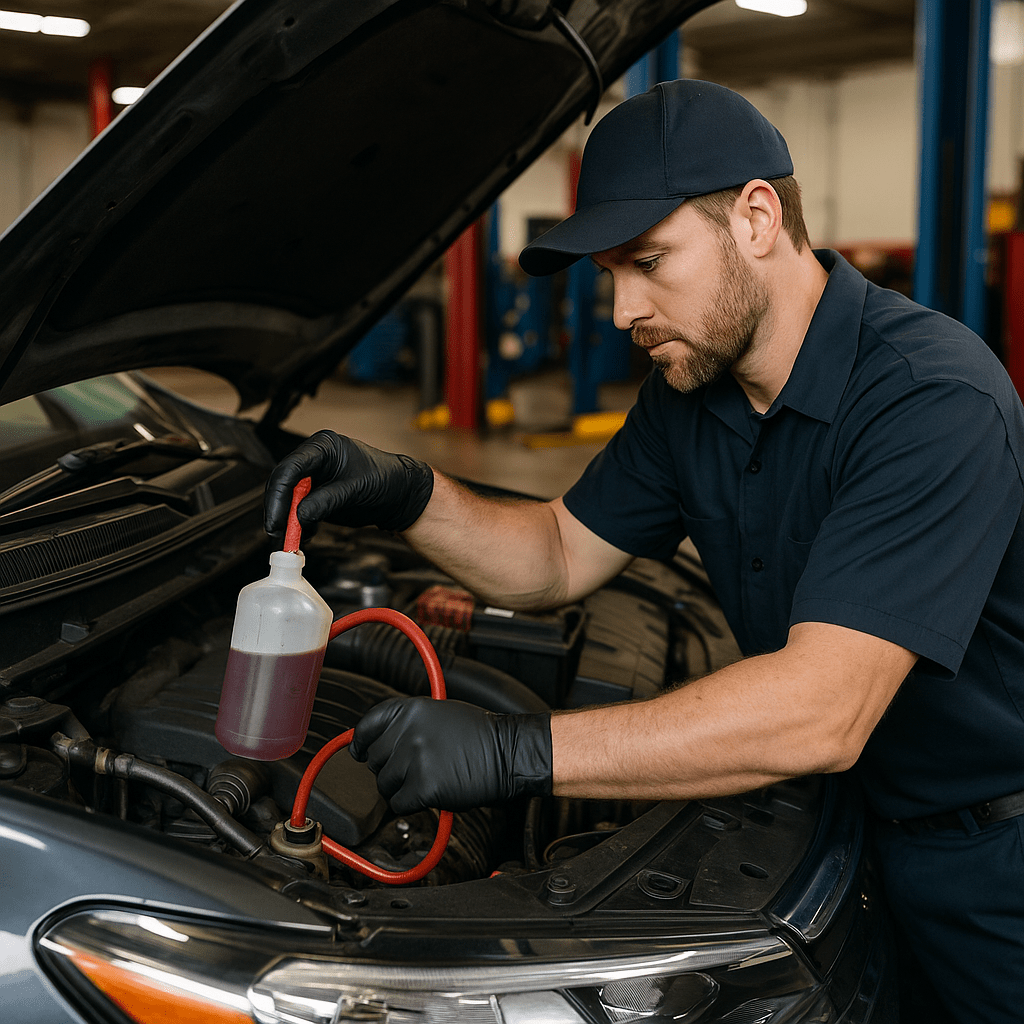 technician power steering fluid flush West Palm Beach Mobil 1 Lube Express